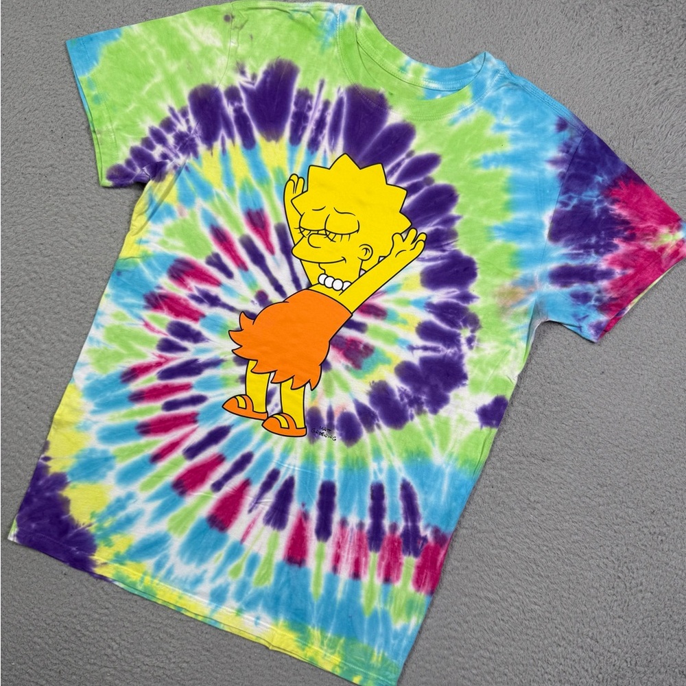 The Simpsons Lisa‎ tie dye T-shirt